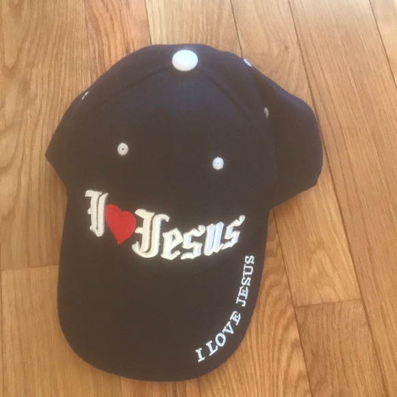 Other - I love Jesus navy adjustable cap
